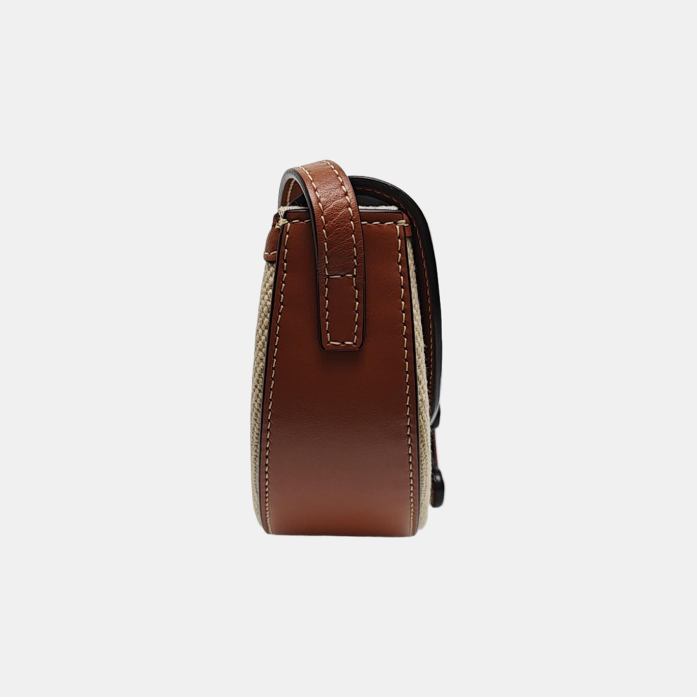 Authenticated pre-owned  TRIOMPHE Fabric Beige - Shoulder Bag at Looply