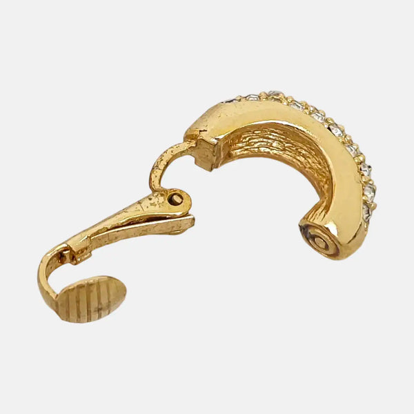 Metal Gold Clip On Earrings