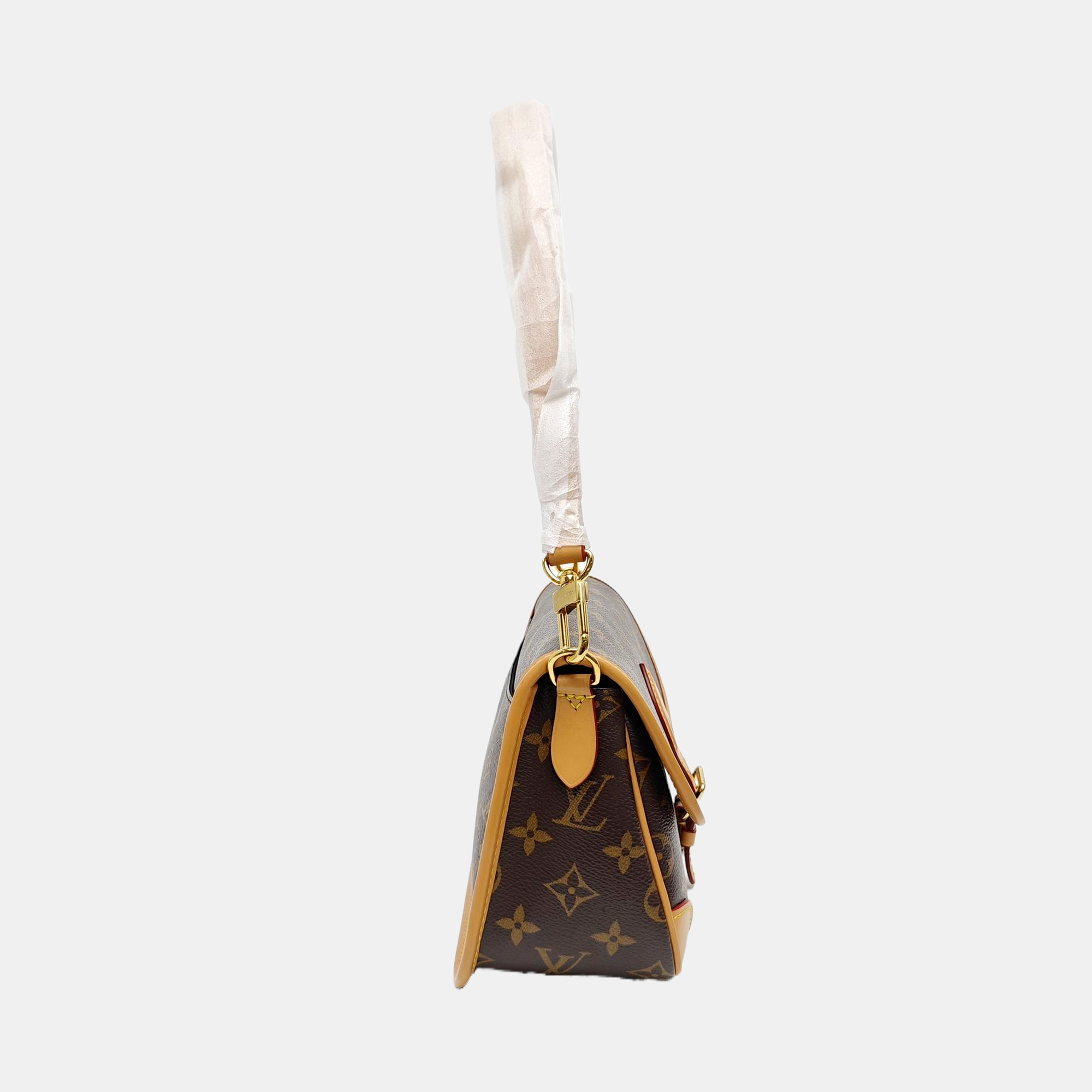 DIANE Monogram Coated Canvas Brown