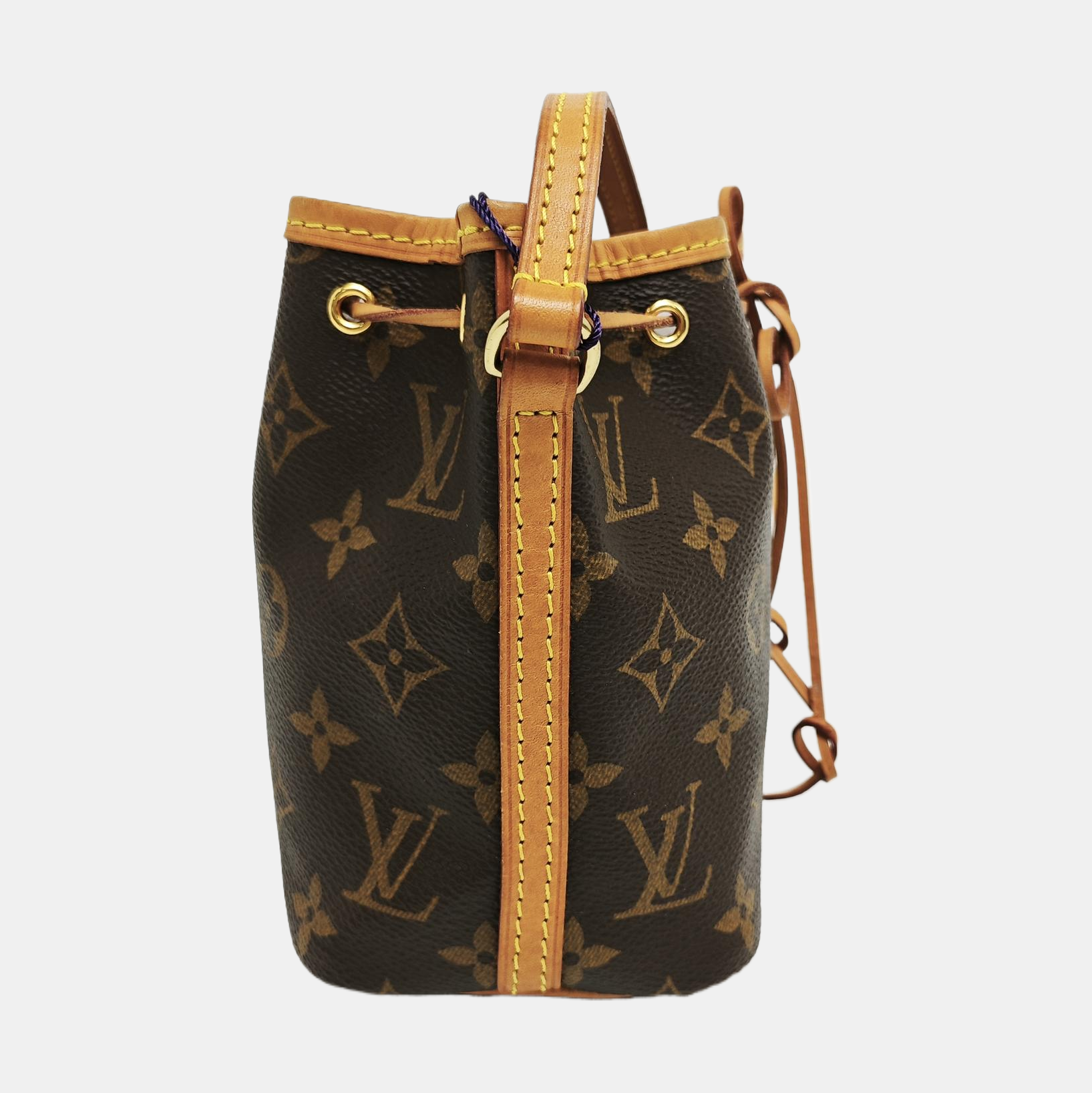NÉONOÉ Nano Monogram Coated Canvas Brown