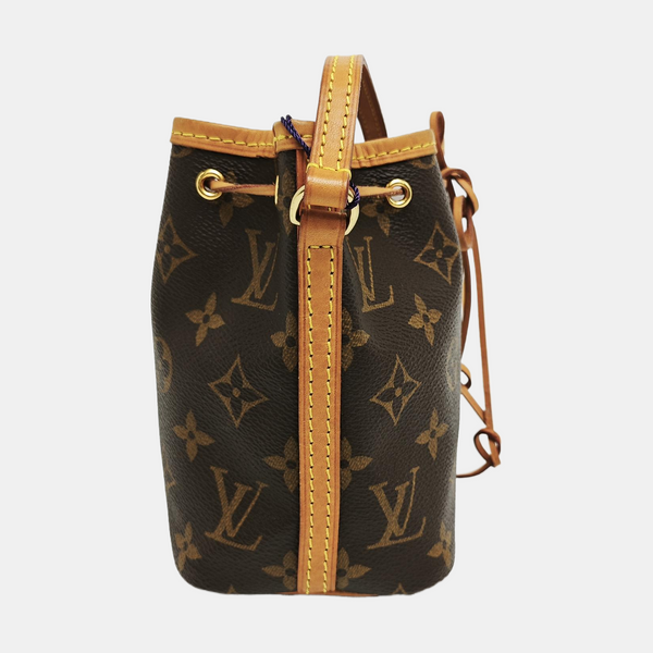 NÉONOÉ Nano Monogram Coated Canvas Brown