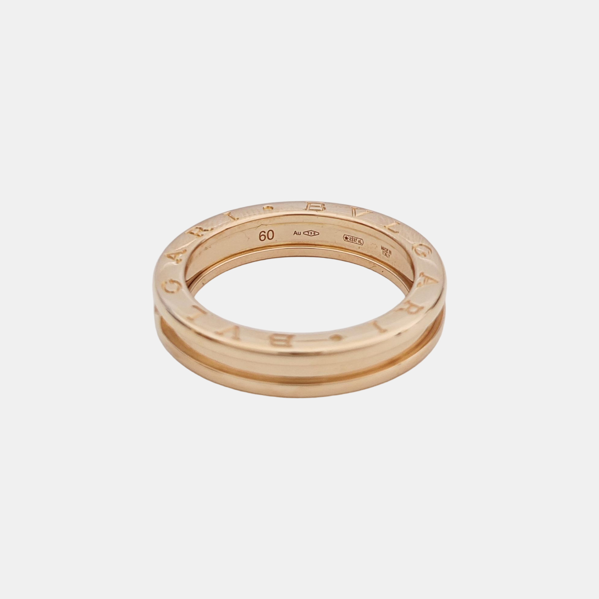 B.ZERO1 18k Rose Gold Ring EU 60