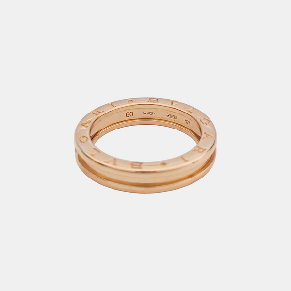 B.ZERO1 18k Rose Gold Ring EU 60