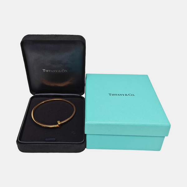 Tiffany T 18k Rose Gold Bangle
