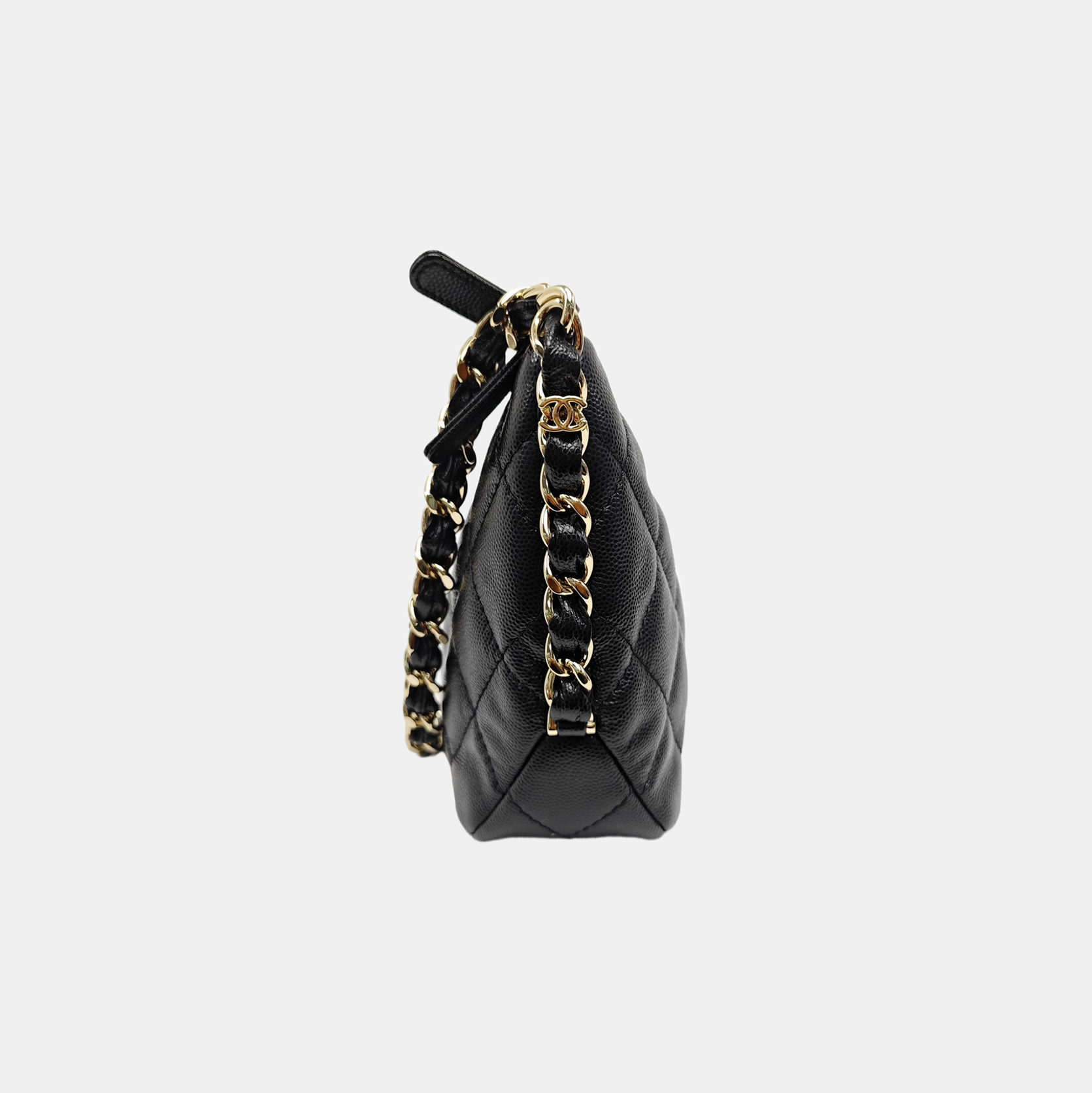 23K Quilted Calfskin Black