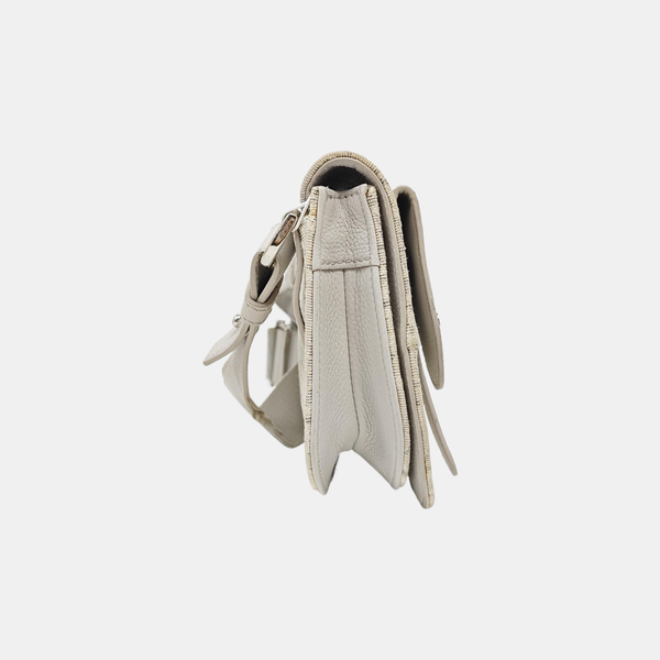 Saddle Small Oblique Canvas Beige