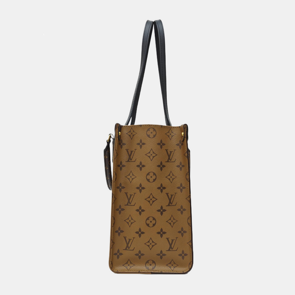 ONTHEGO MM Monogram Coated Canvas Brown