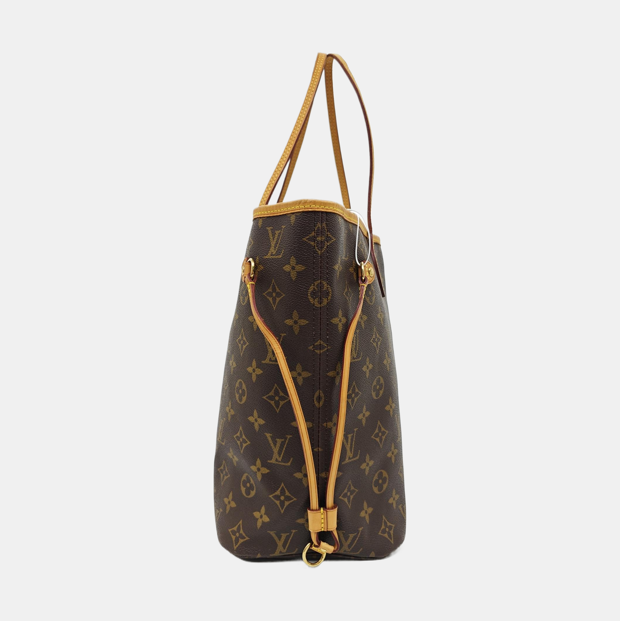 NEVERFULL MM Monogram Coated Canvas Brown