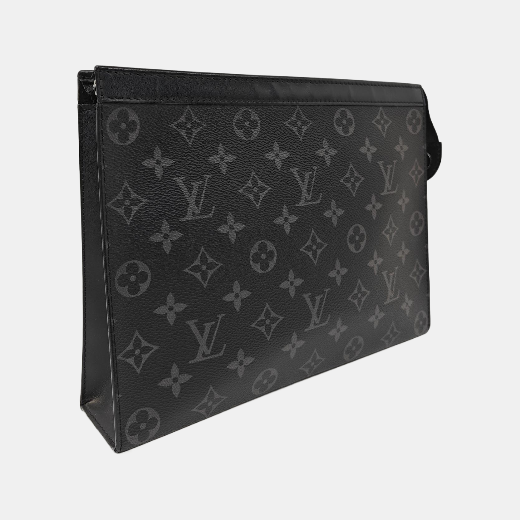 Pochette Voyag MM Monogram Coated Canvas Black