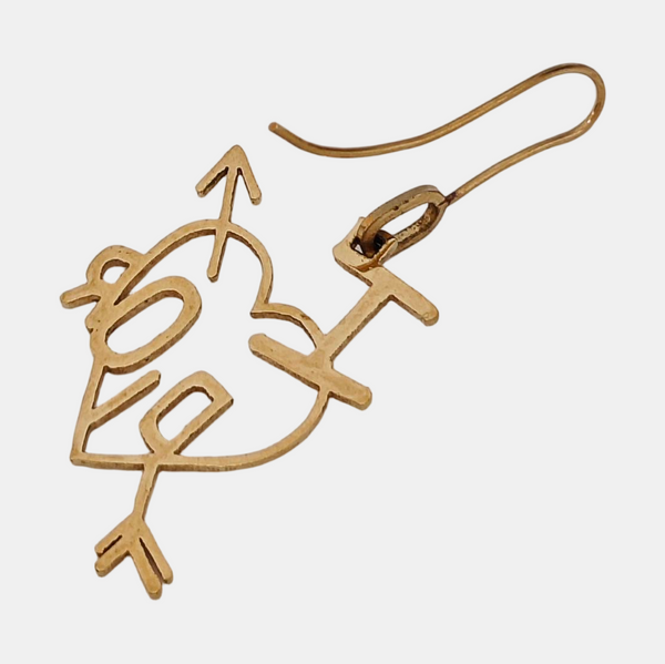 Dio(r)evolution Metal Gold Stud Earrings