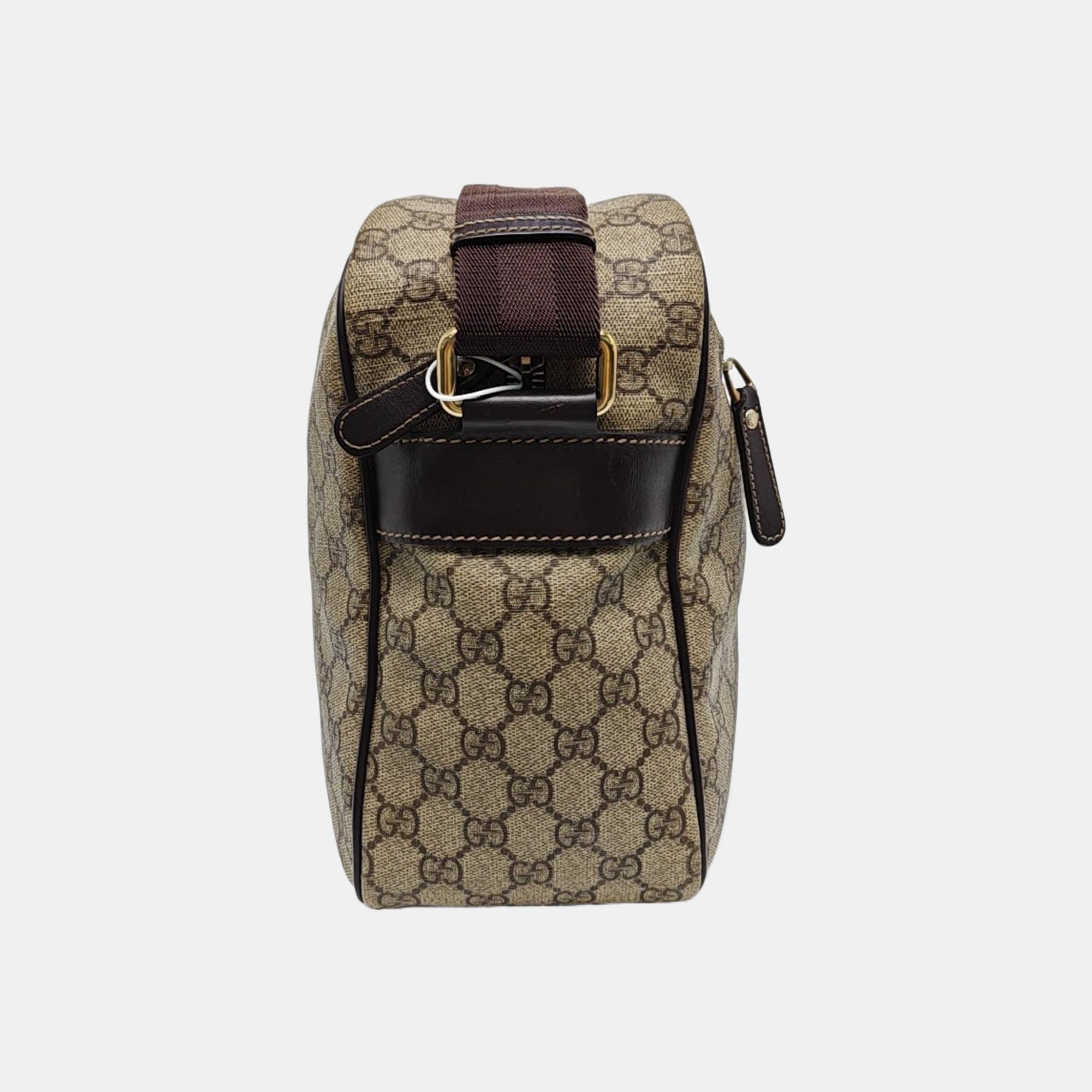 GG Supreme Monogram Coated Canvas Brown