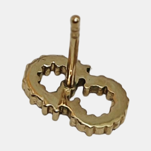 La Petite Tribale Metal Gold Stud Earrings