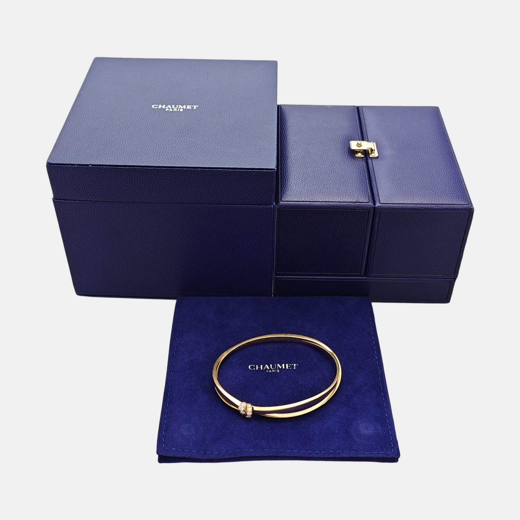Liens Évidence 18k Rose Gold Bangle