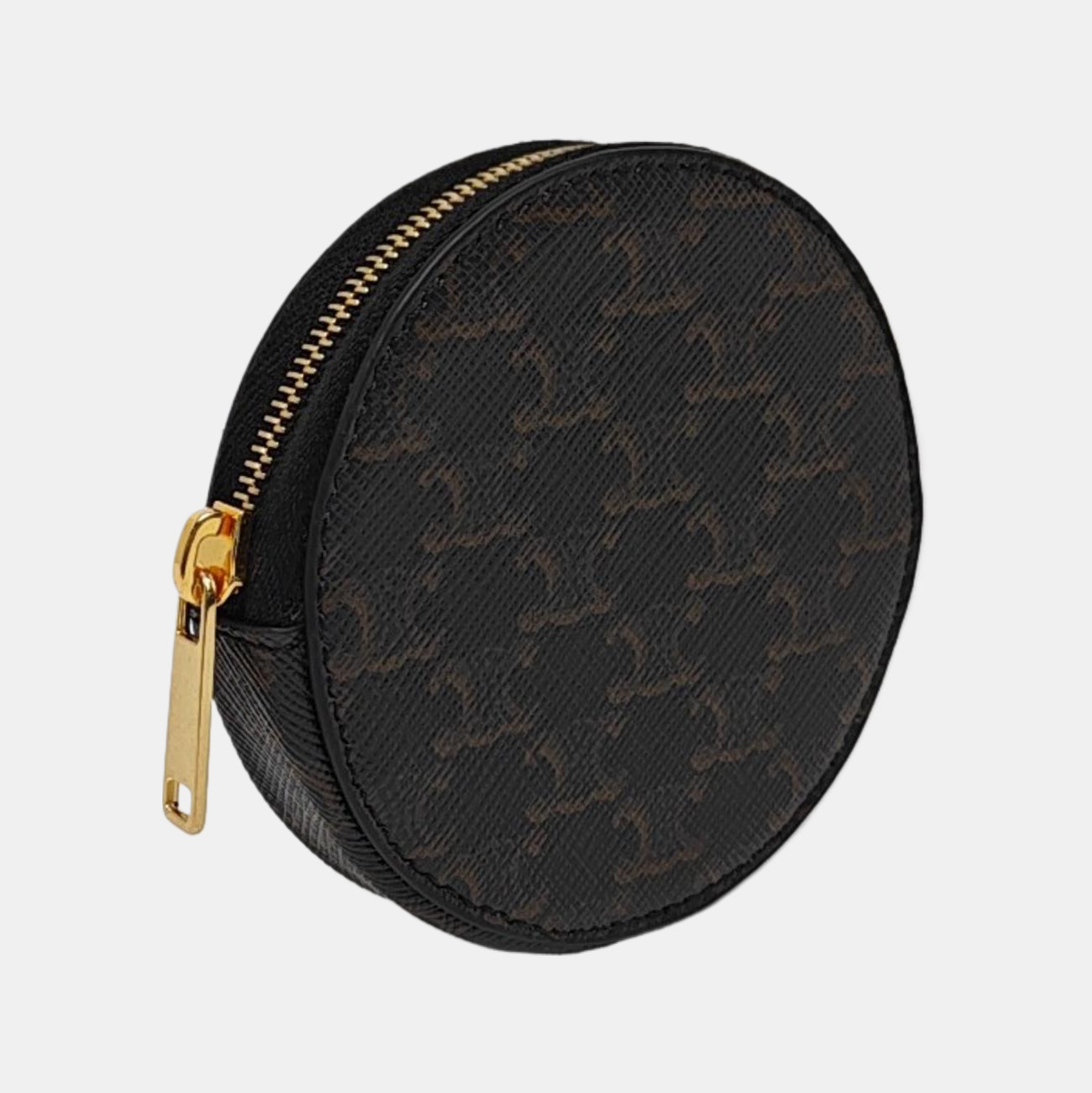 Authenticated pre-owned  TRIOMPHE CANVAS Leather Black - Clutch at Looply