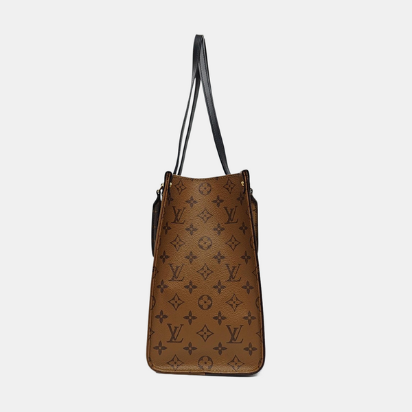 ONTHEGO MM Monogram Coated Canvas Brown
