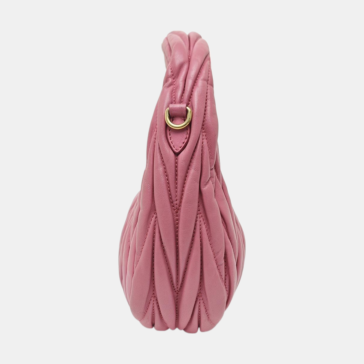 Wander Matelassé Small Quilted Lambskin Pink