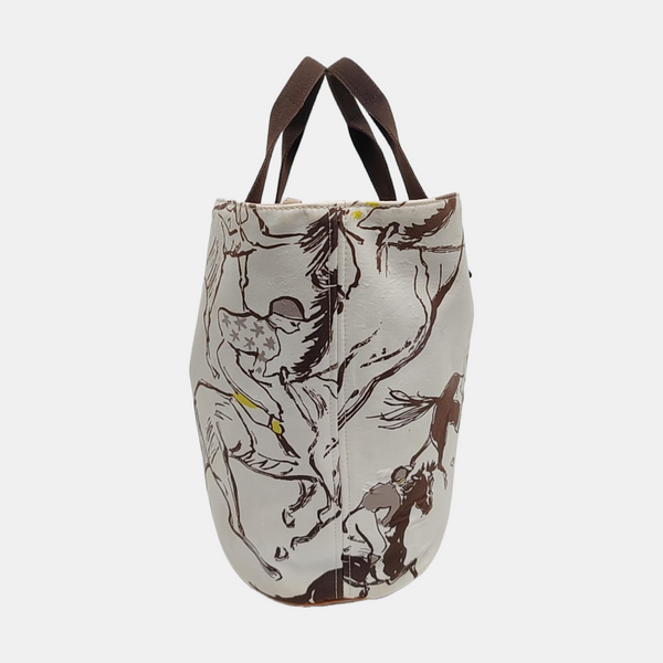 Panier De Plage Canvas White