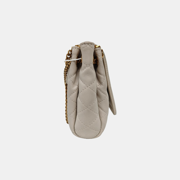 NOLITA Mini Quilted Lambskin White