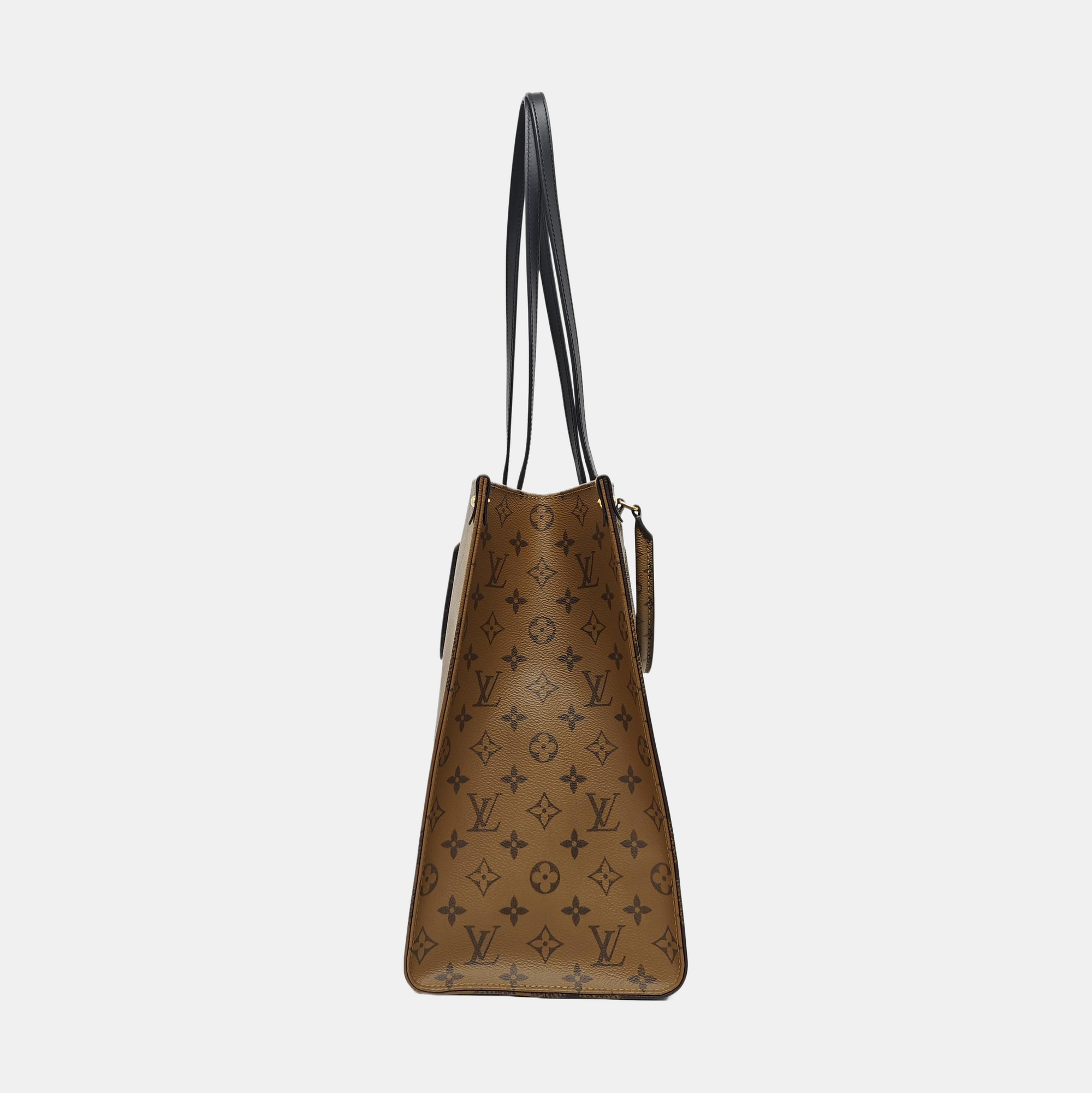 ONTHEGO GM Monogram Coated Canvas Brown