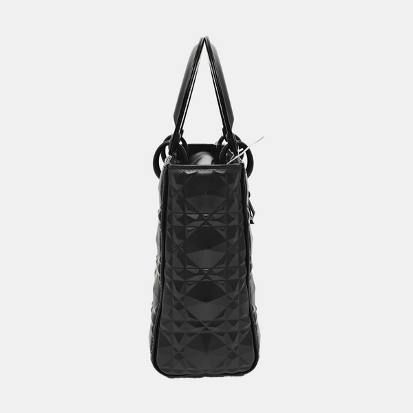 Lady Dior Small Cannage Calfskin Black