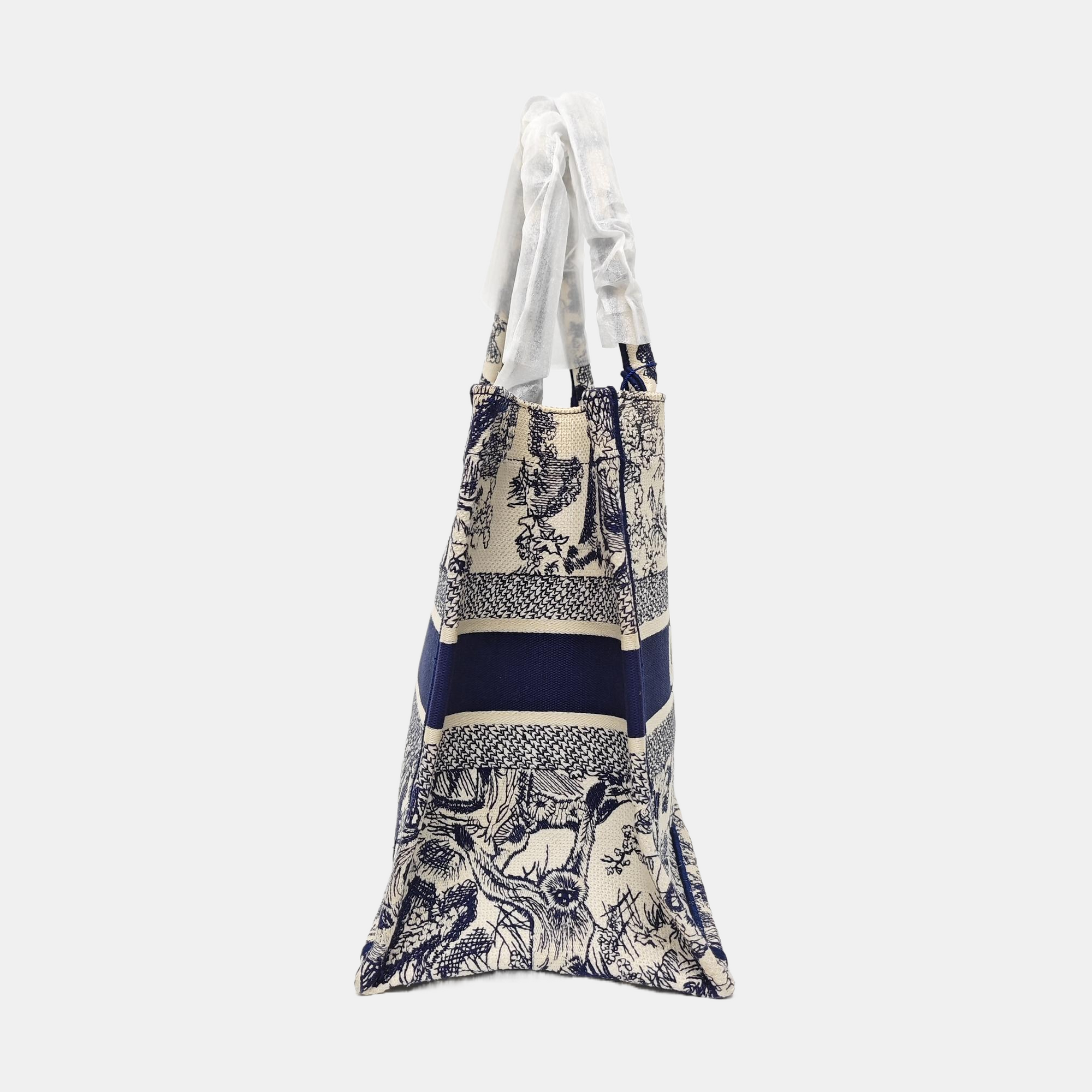 Book Tote Medium Canvas Blue