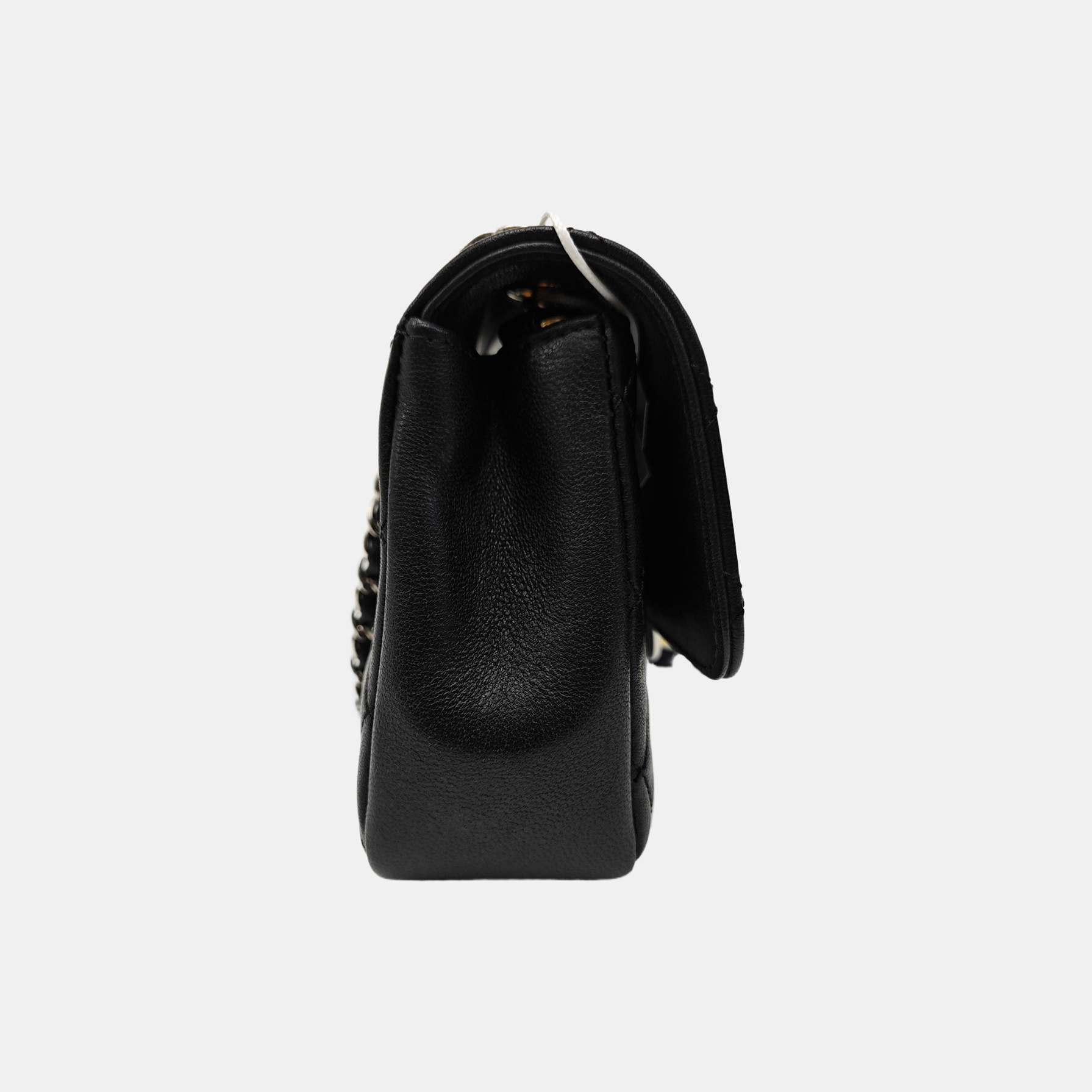 CIRCLED CC WOC Quilted Calfskin Black