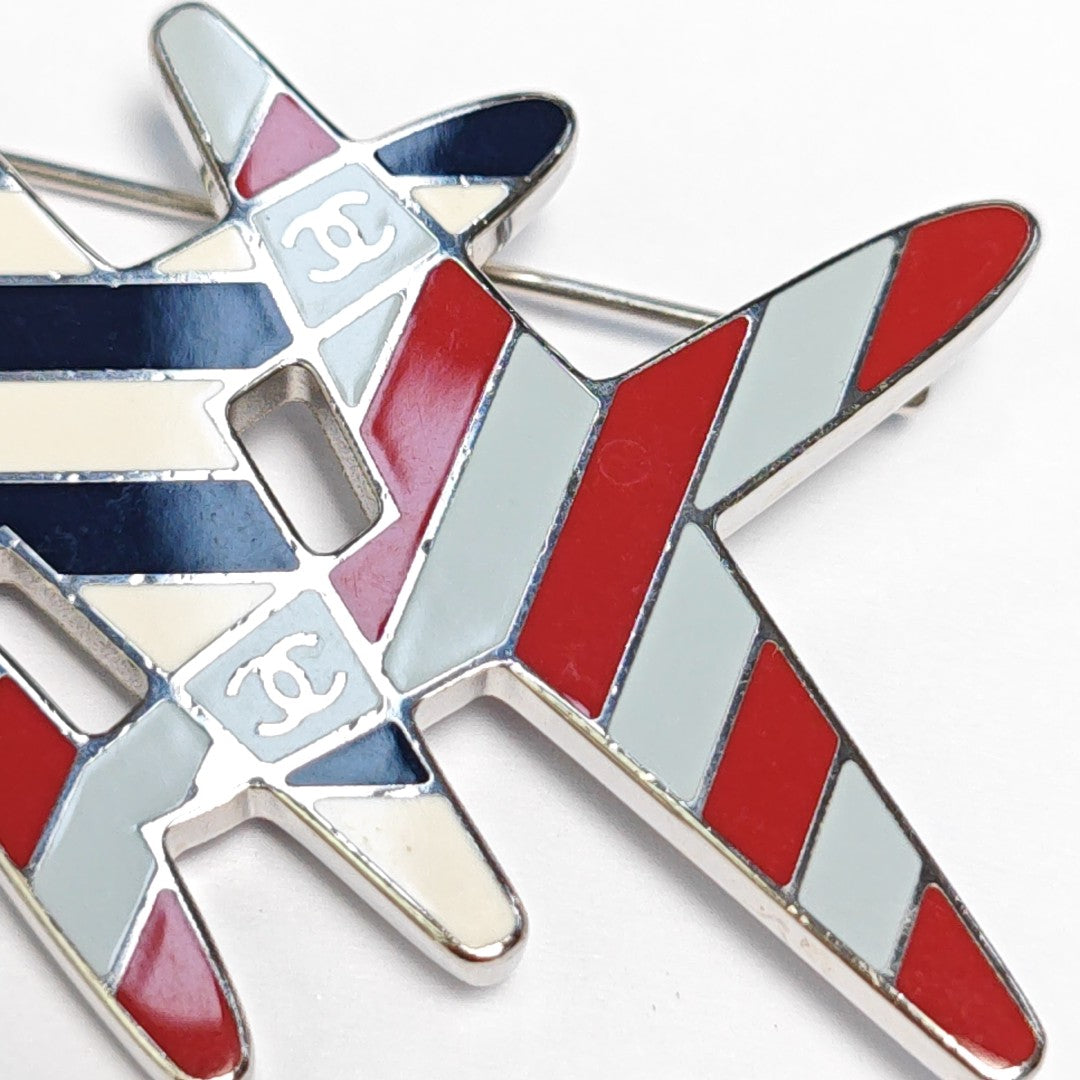 Metal Multicolor Brooch