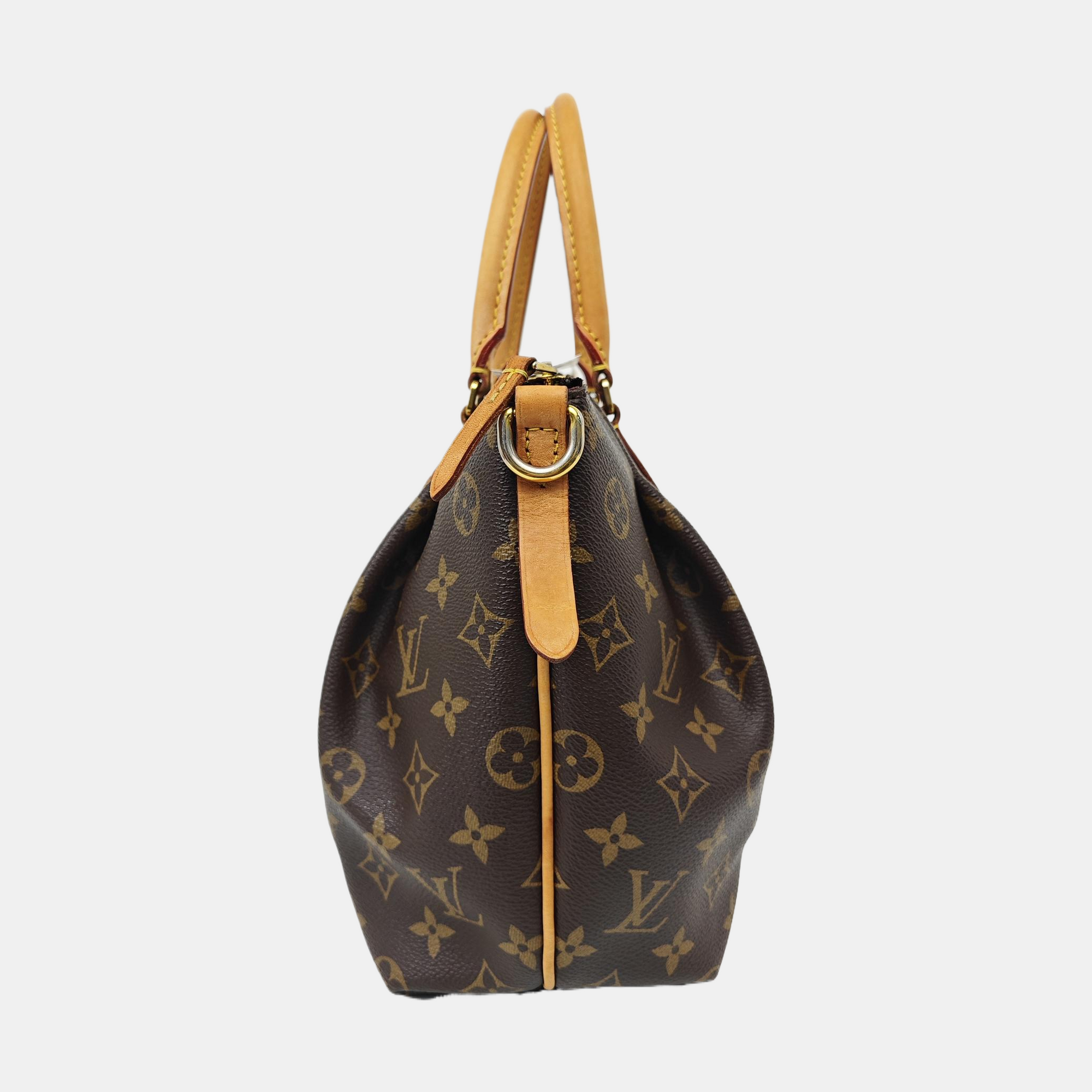 TURENNE Monogram Coated Canvas Brown