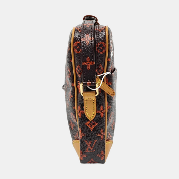 DANUBE MM Monogram Coated Canvas Brown