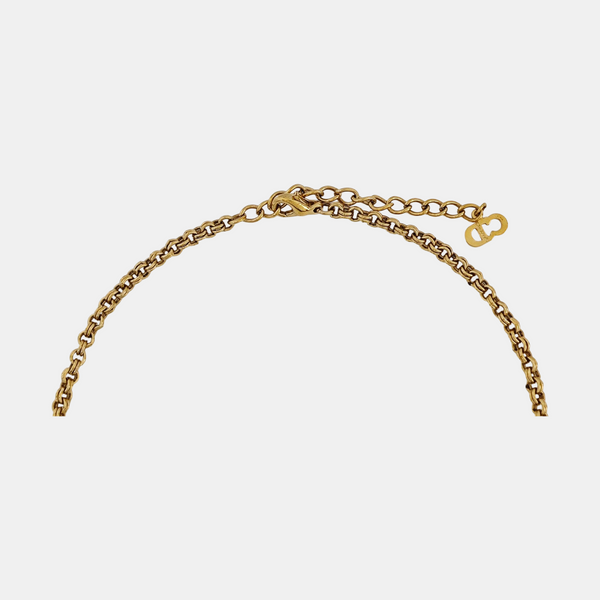 Petit CD Metal Gold Necklace