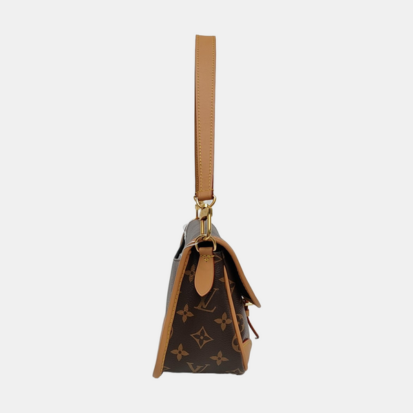 DIANE Monogram Coated Canvas Brown