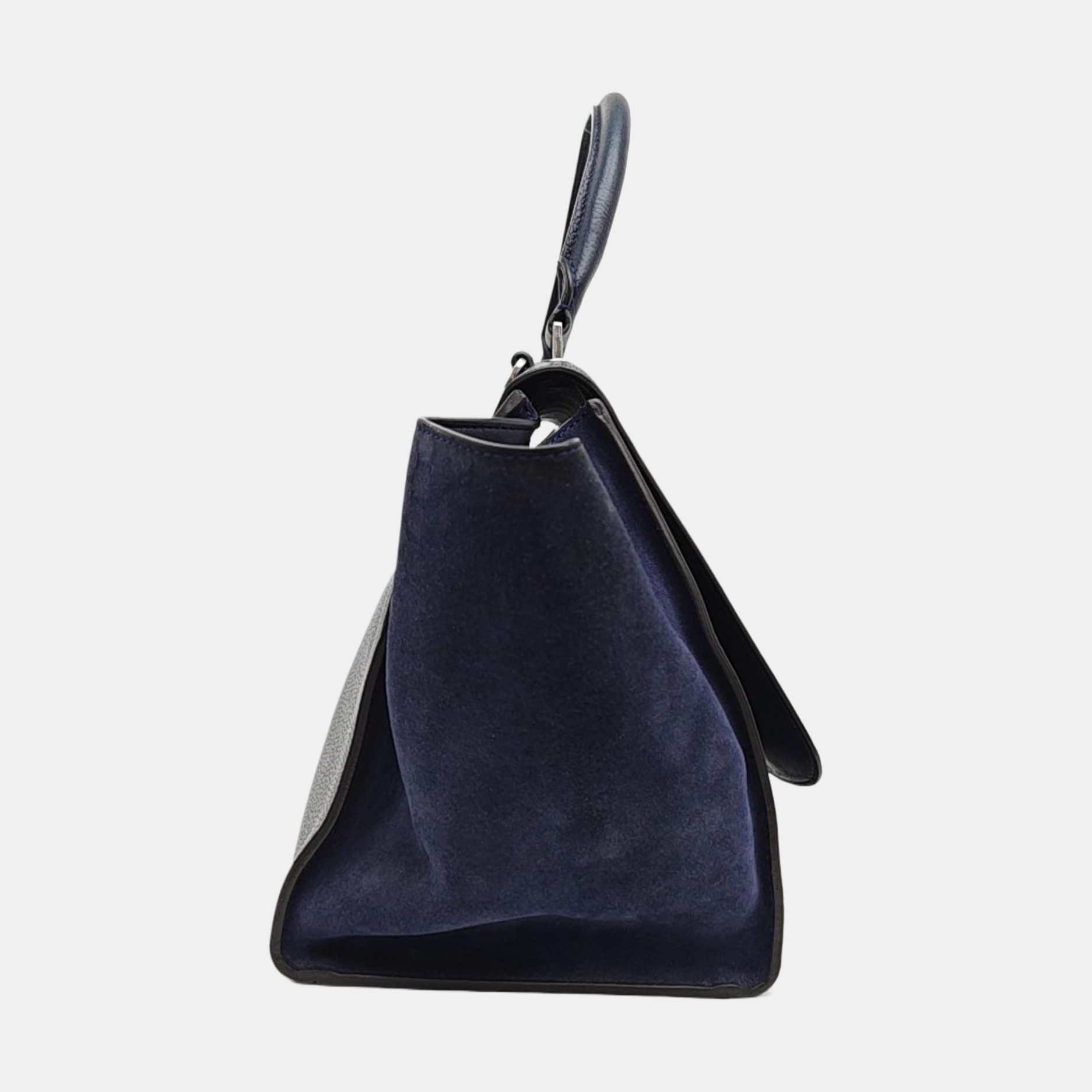 TRAPEZE Medium Calfskin Blue