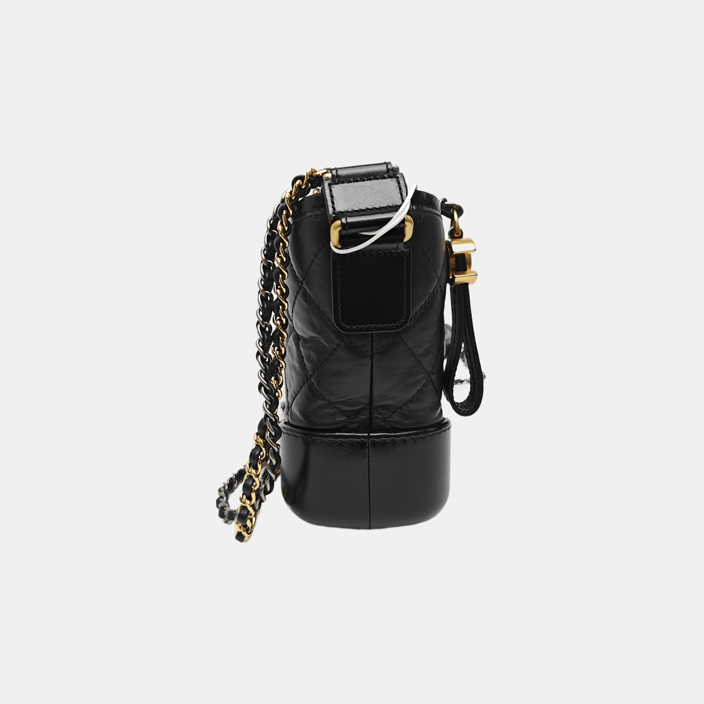 GABRIELLE Small Quilted Calfskin Black
