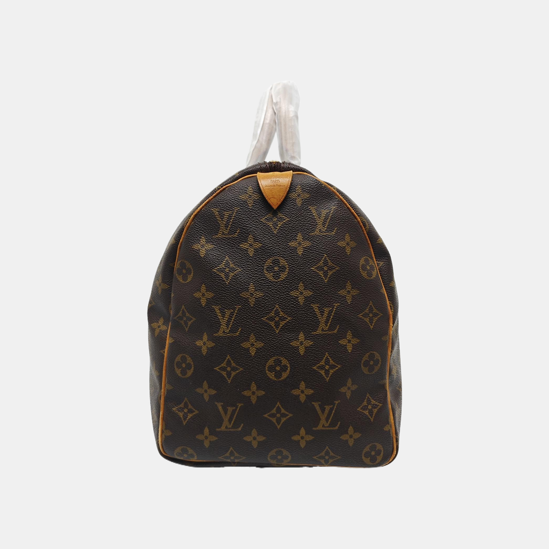 KEEPALL 45 Monogram Coated Canvas Brown