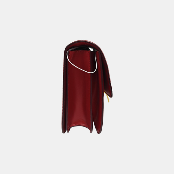 CLASSIC BOX Piel de ternera mediana Roja