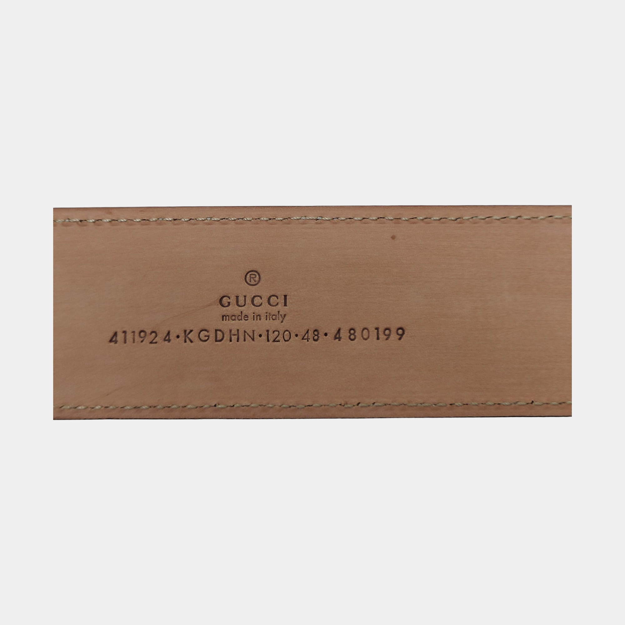 Leather Belt Beige