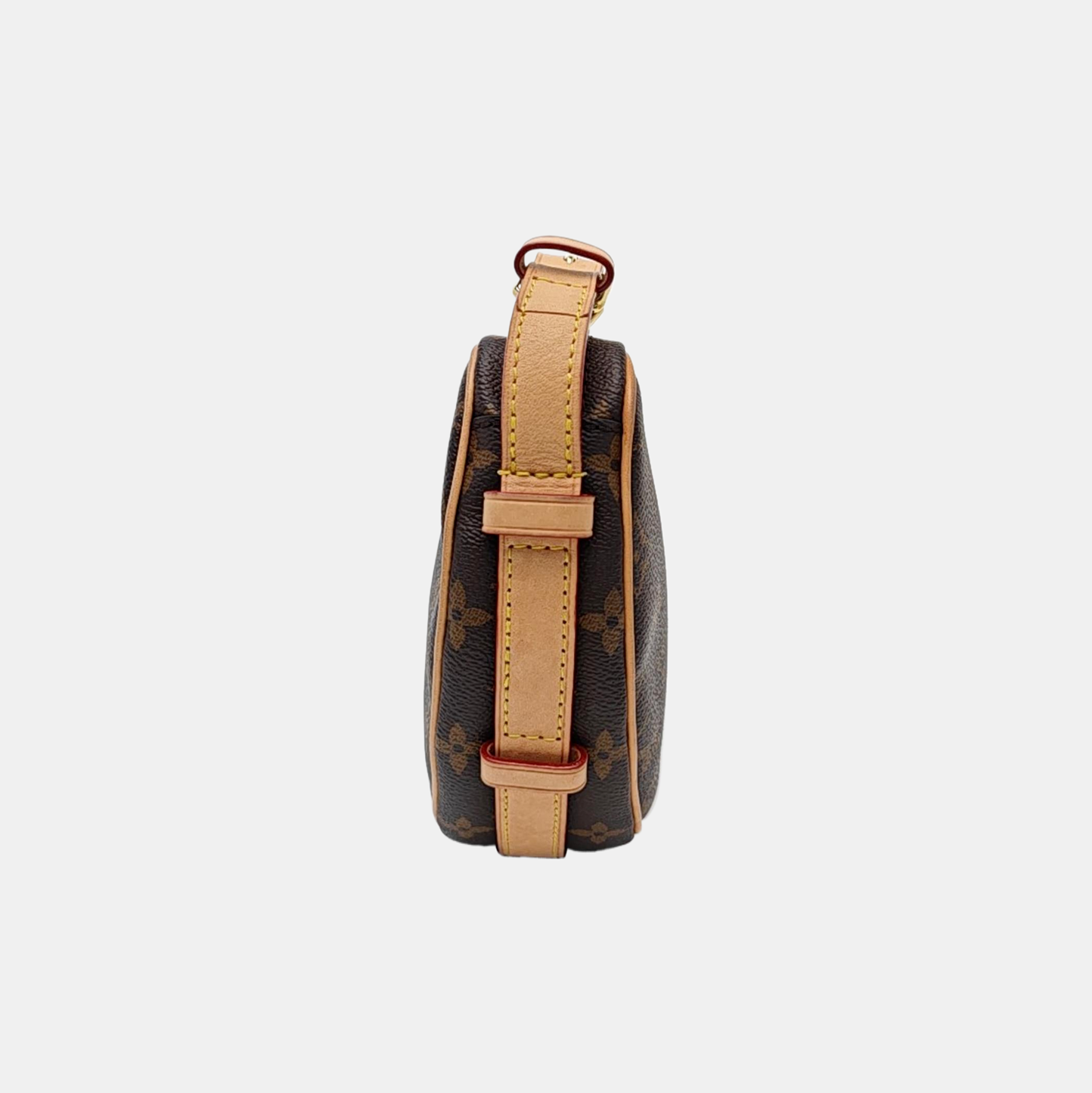 CROISSANT Monogram Coated Canvas Brown