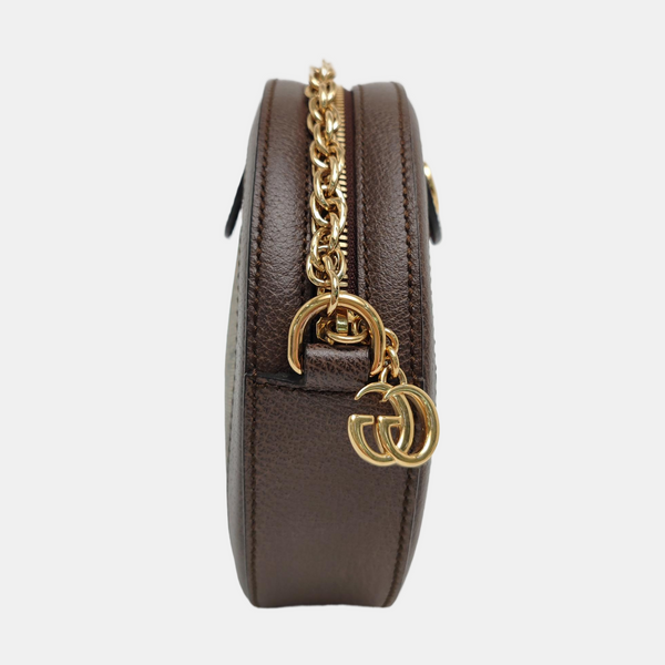 Ophidia Mini Monogram Coated Canvas Beige