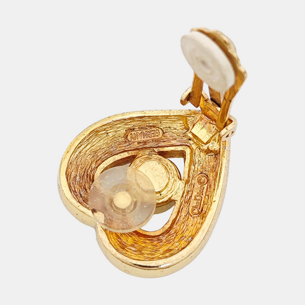 Metal Gold Clip On Earrings