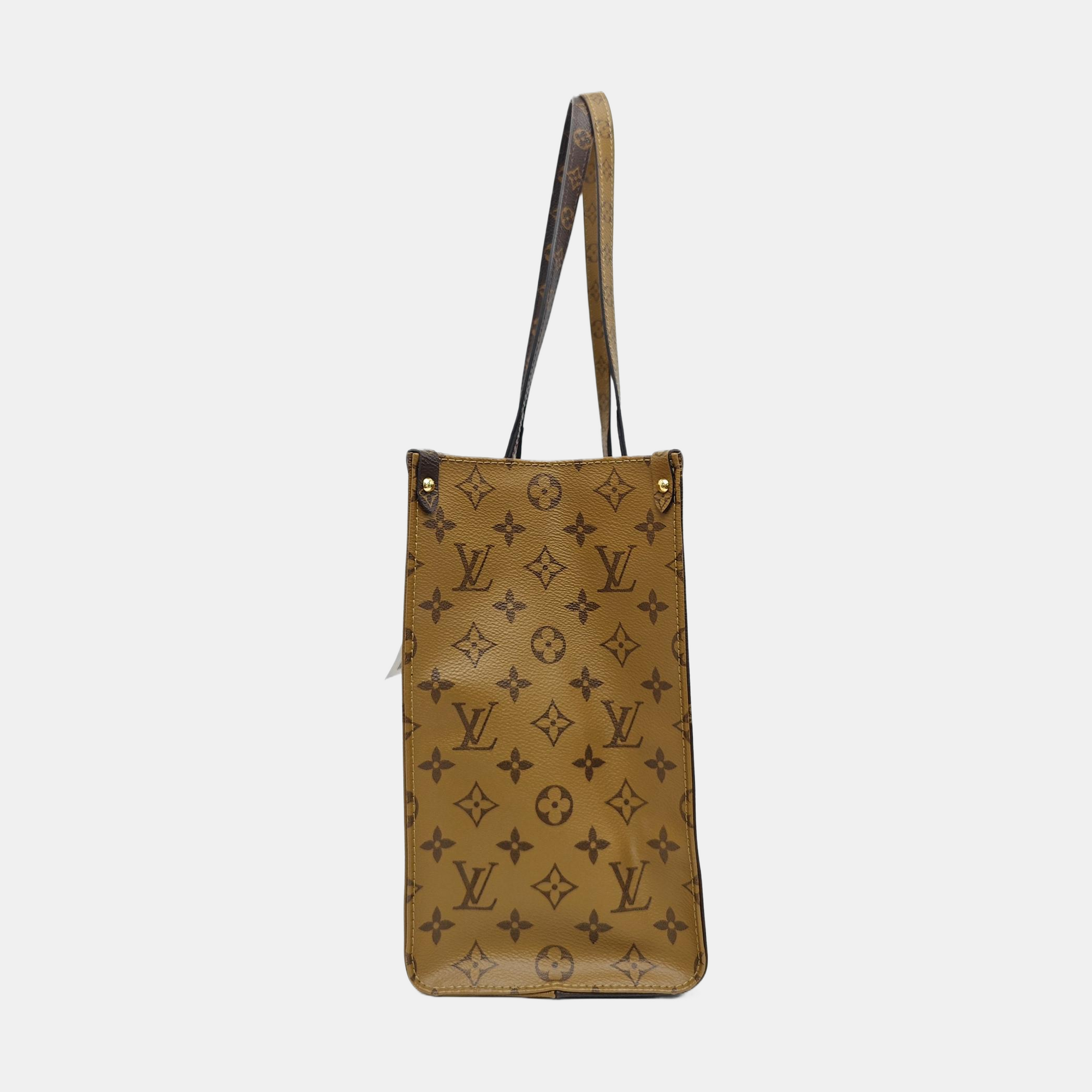 ONTHEGO MM Monogram Coated Canvas Brown