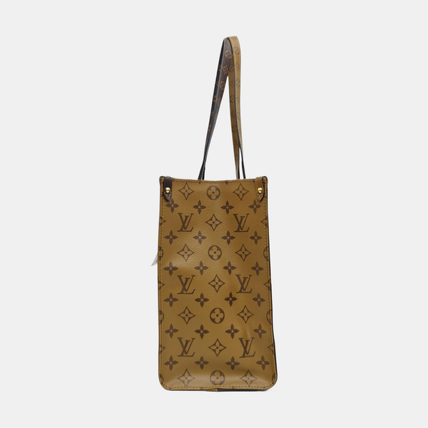 ONTHEGO MM Monogram Coated Canvas Brown