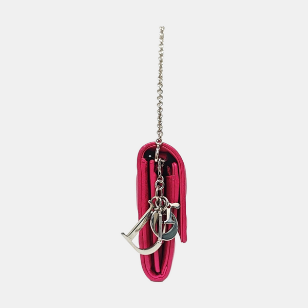 Cannage Lambskin Top Handle Bag Red