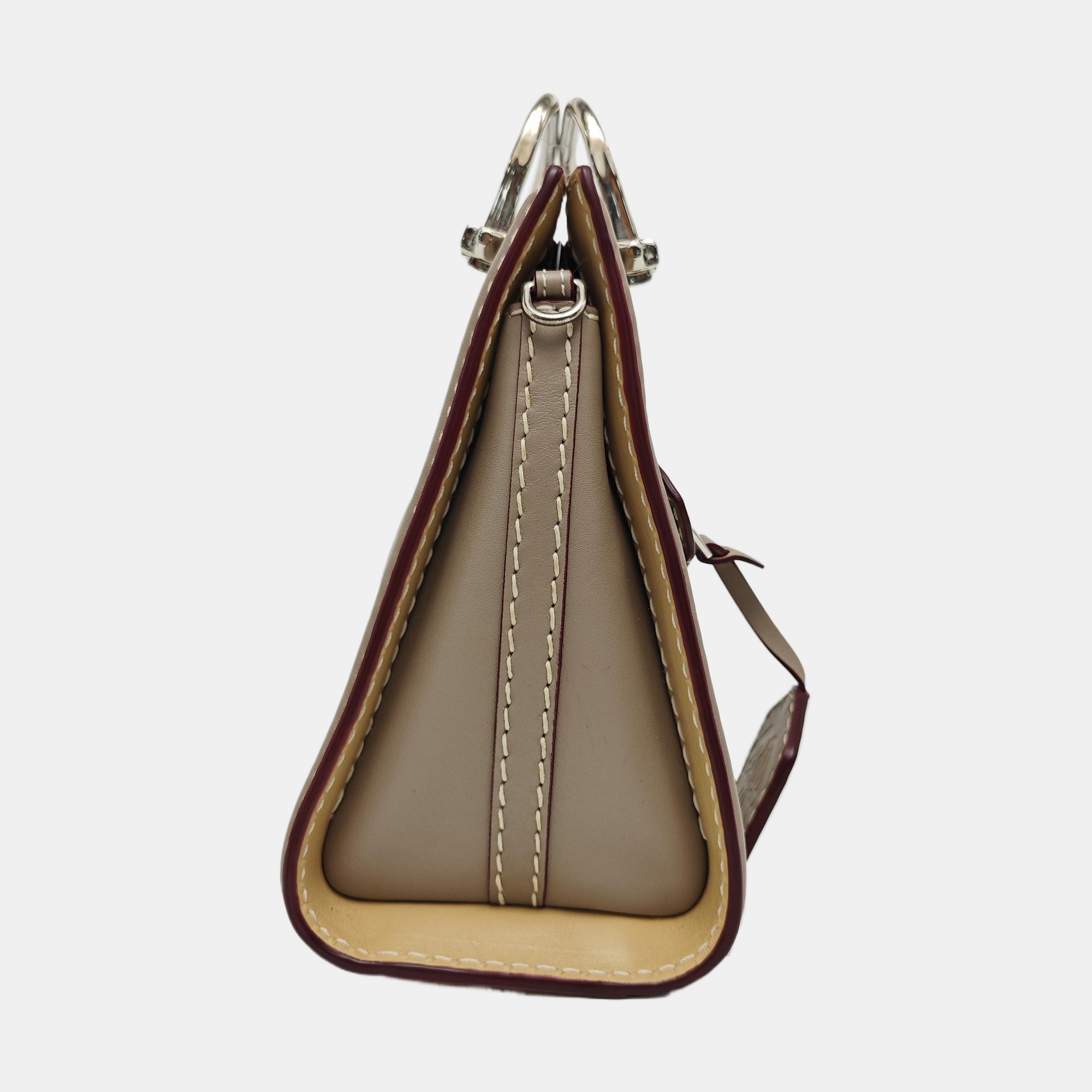 Calfskin Shoulder Bag Gray
