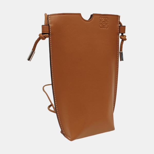 Calfskin Shoulder Bag Brown