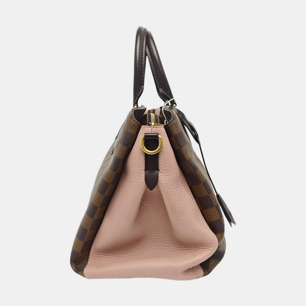 NORMANDY Damier Ebene Coated Canvas Brown