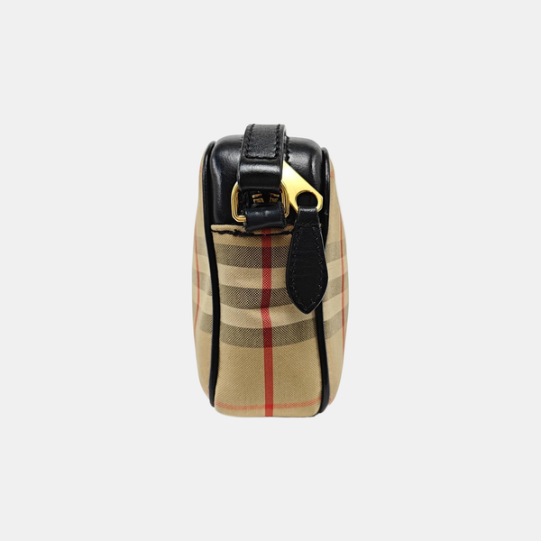 Canvas Crossbody Bag Small Brown