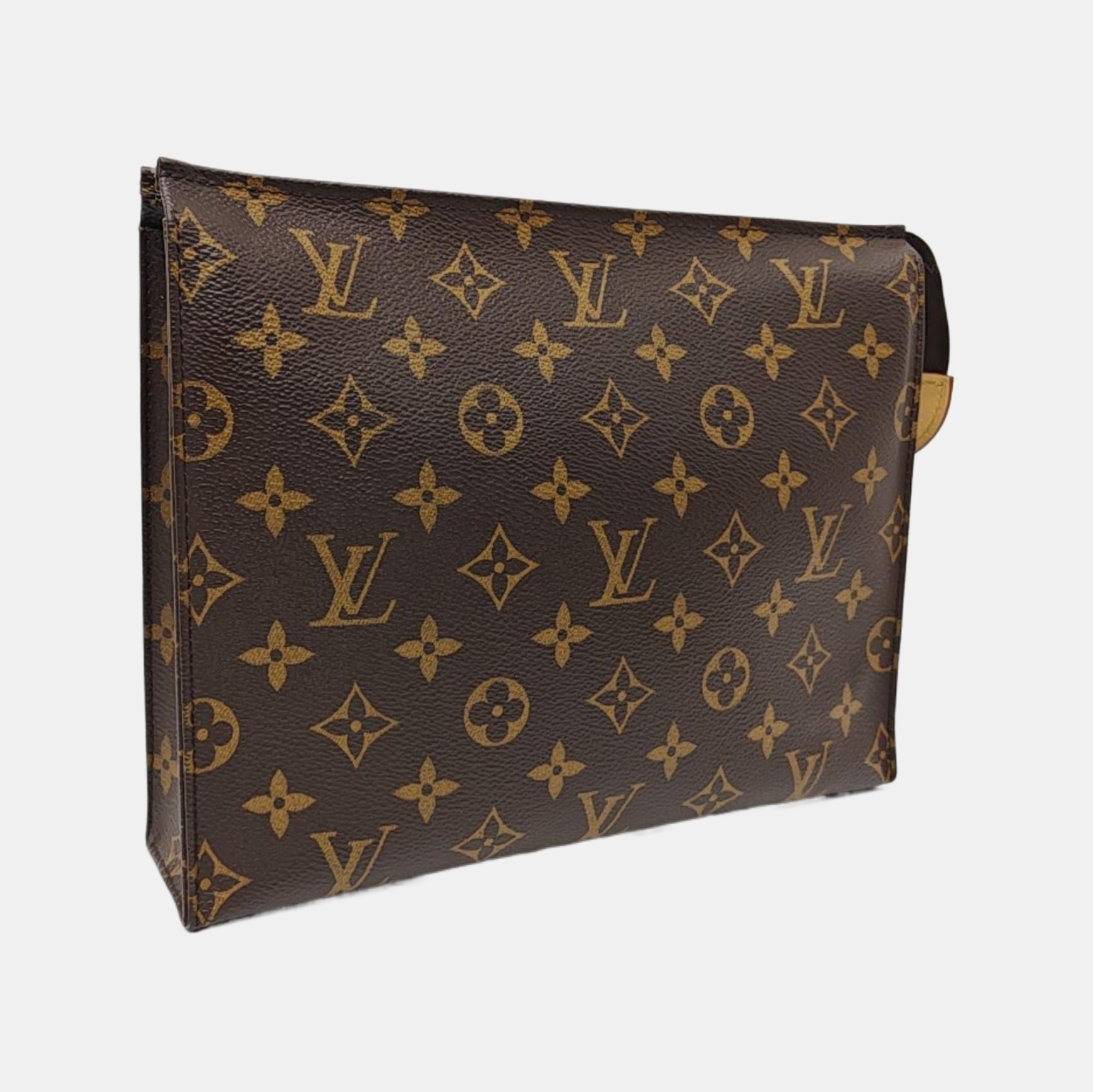 TOILET POCKET 26 Monogram Coated Canvas Brown