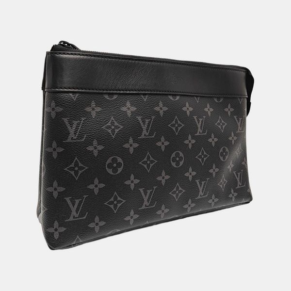 Pochette Voyag Monogram Coated Canvas Black
