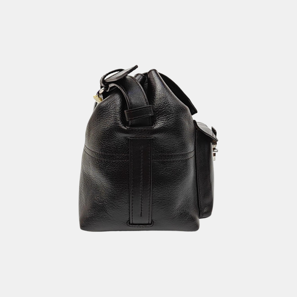 Calfskin Shoulder Bag Brown