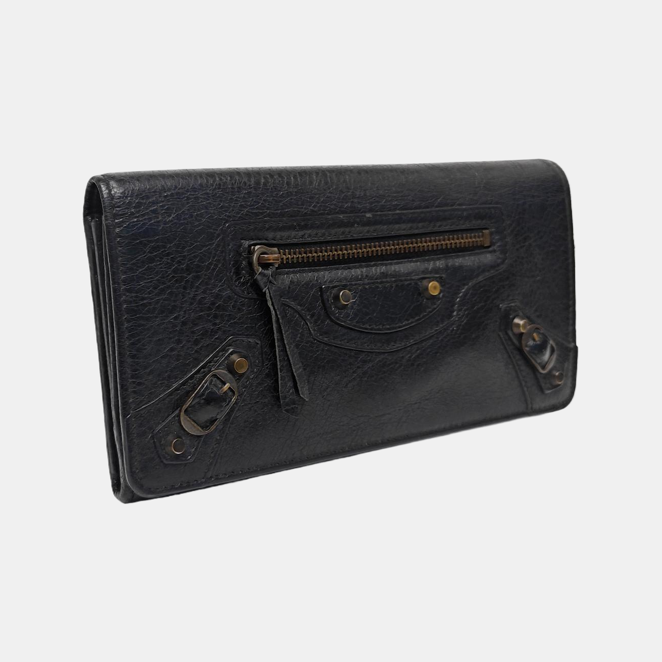 Classic City Lambskin Black Wallet